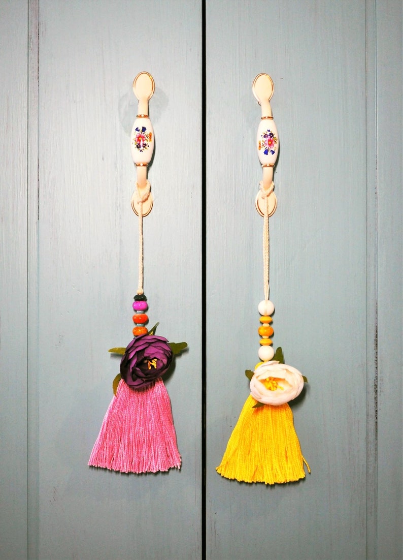 Decorative Tassel Yellow Tassel Bags Key Chain Tassel Etsy