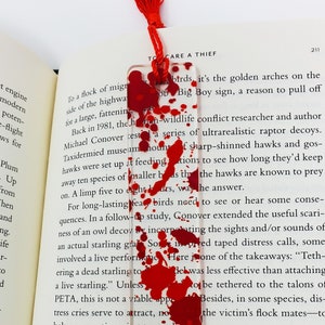 Blood Splatter Bookmark | Crime Scene | True Crime | Crime Podcast | Vampire | Mystery | Horror