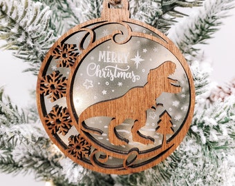 Dinosaur Ornament | Kids Ornament | Ornament for Boy | Ornament for Girl | Ornament for Kids | 2022 Ornament | Christmas 2022