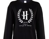 Harry Potter Hogwarts Logo School of Witchcraft and Wizardry shirt womens ladies  crew neck print  sweatshirt