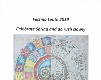 ENGLISH - Festina Lente 2019 - project book with Zentangle(R) drawing experiences.