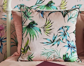 Palm Blush sammetskudde