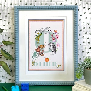 Max Made Me Letra Personalizada 'O' Giclée Print