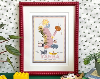 Personalised Letter 'Y' Giclée Print
