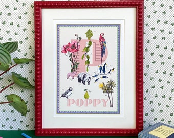 Personalised Letter 'P' Giclée Print