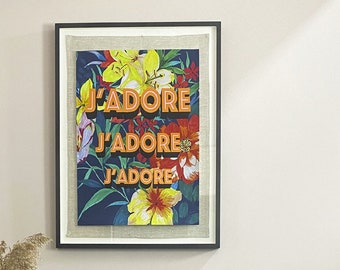 Jag älskar giclée-tryck