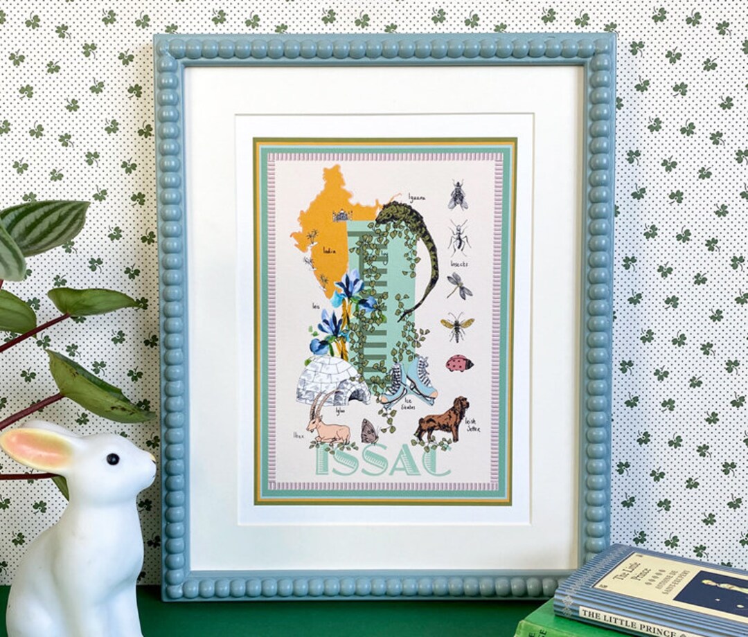 Personalised Letter 'I' Giclée Print - Etsy UK