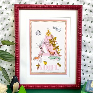 Impressão giclée letra 'A' personalizada
