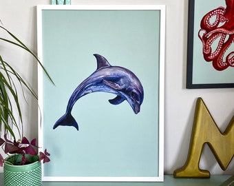 Delfin Giclée-tryck