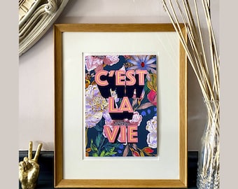 C'est La Vie Giclée Print