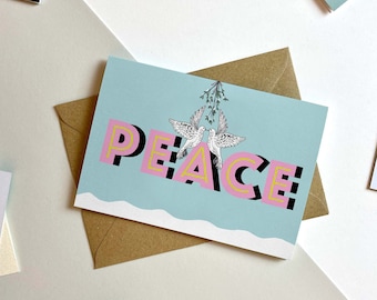 Peace Christmas Card by Max Made Me
