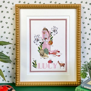 Carta personalizada 'L' Giclée Print