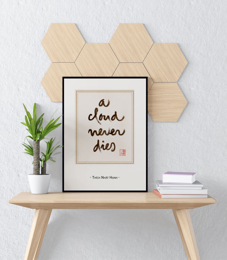 A Cloud Never Dies Printable Poster Thich Nhat Hanh Tribute