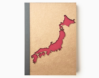 Carnet de voyage Japon, carnet de cartes du Japon, cadeau personnalisé du Japon