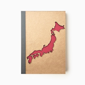 Diario de viaje de Japón, cuaderno con mapas de Japón, regalo personalizado de Japón