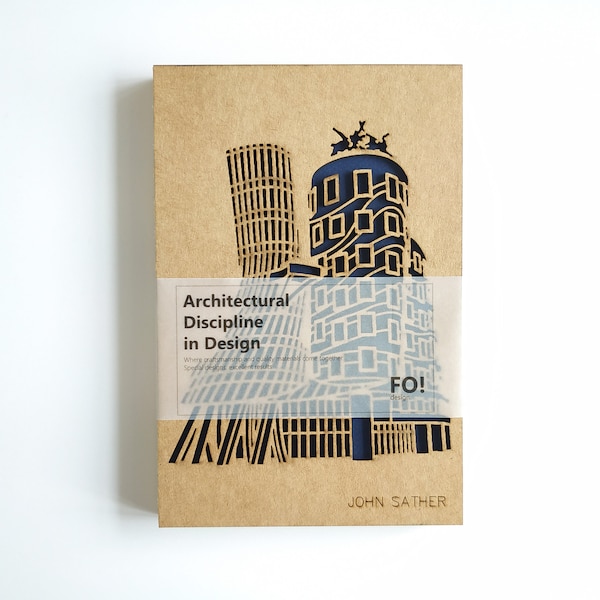 Gift for Architects, Dancing House Sketchbook, Prague Travel Journal, Customized travel notebook, Unique gifts for men women,