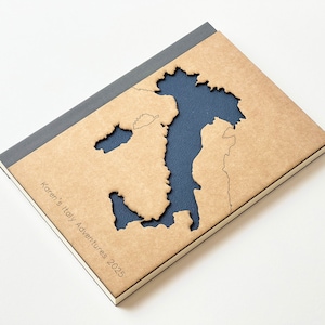 Italy Travel Journal, Personalised Italy Notebook,  Italy Travel Gifts, Italy Map