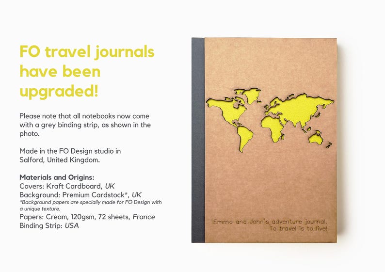 a brochure with a map of the world on it