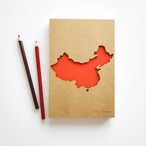 Kundenspezifisches Reisenotizbuch, chinesisches Neujahrsgeschenk, CHINA-Kartennotizbuch, einzigartiges Reisenotizbuch, einzigartige Geschenke für Männer und Frauen, chinesisches Geschenk