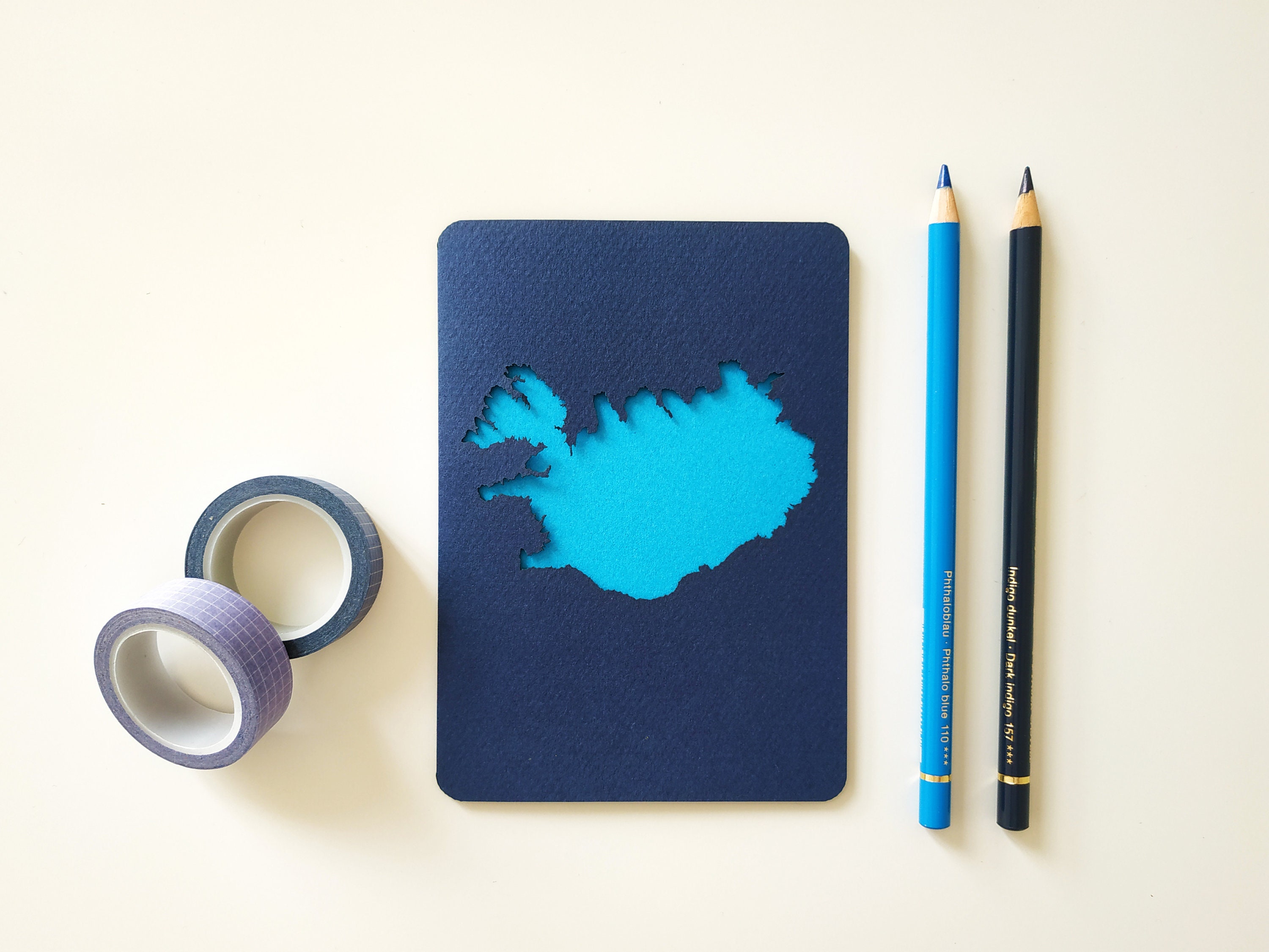 Iceland Map Card Iceland Travel Gift Map Postcard Etsy UK