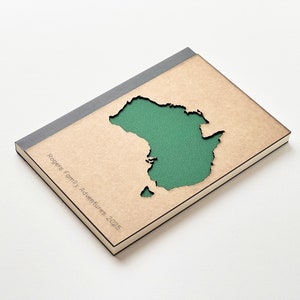 Australia Travel Journal, Australia Travel Gift, Australia Map Notebook