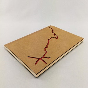 Mississippi River Minimal Travel Notebook, Hardcover Sketchbook