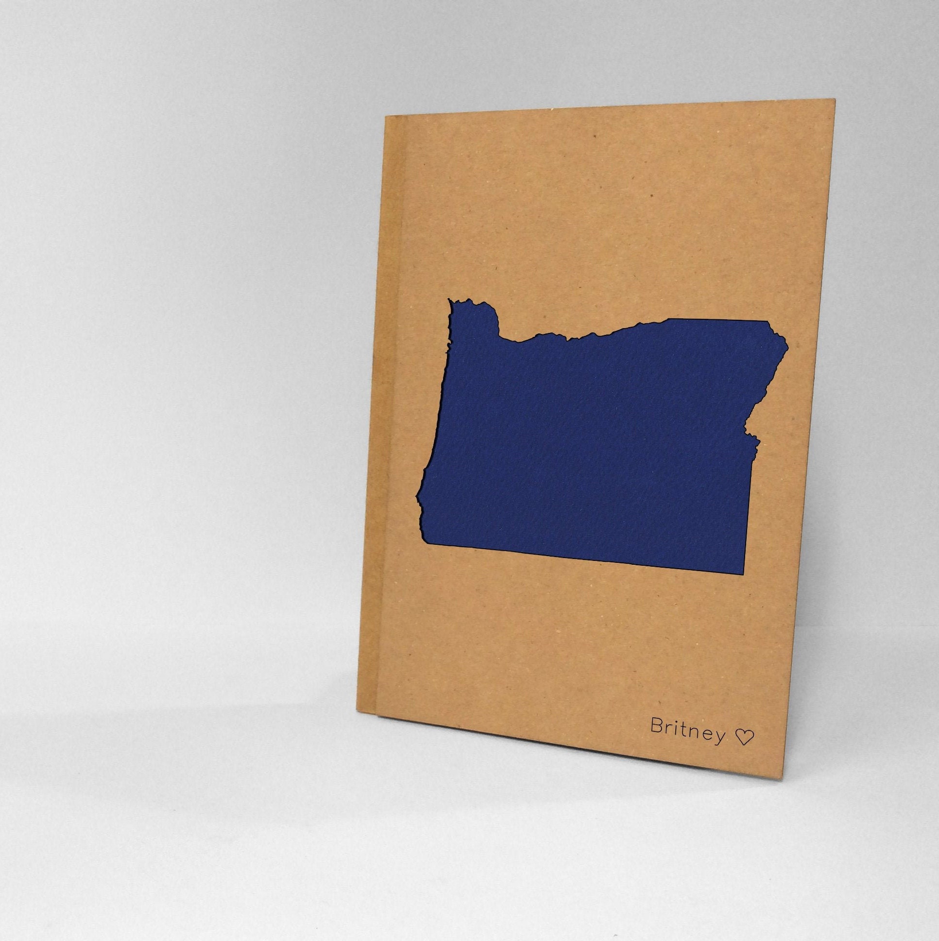 Oregon Gift Portland Gifts Oregon Map Notebook Salem Etsy