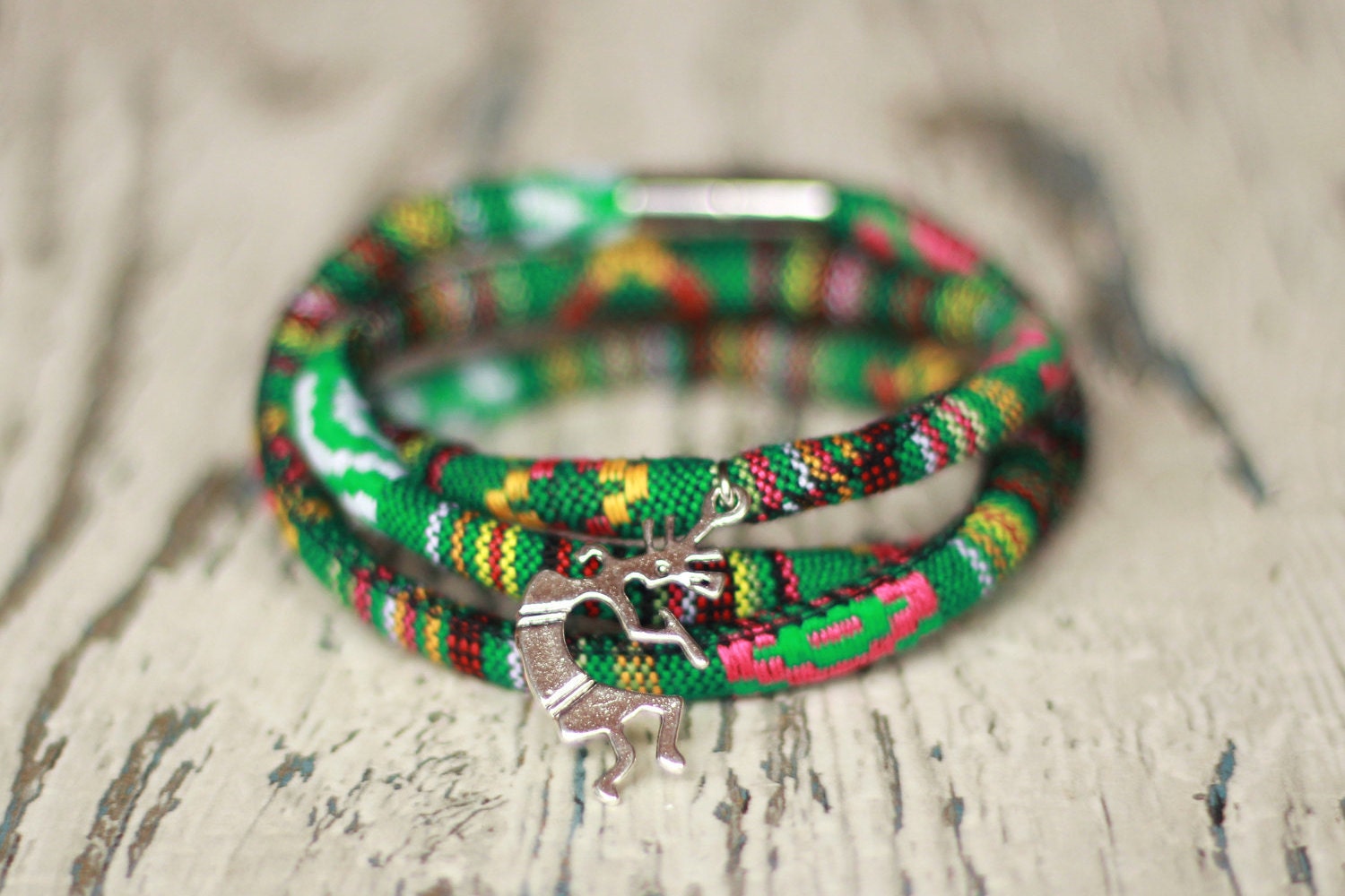 african bracelets ethnic woven jewelry dancer charm green | Etsy