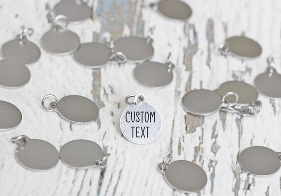 Custom engraved charms wholesale sale