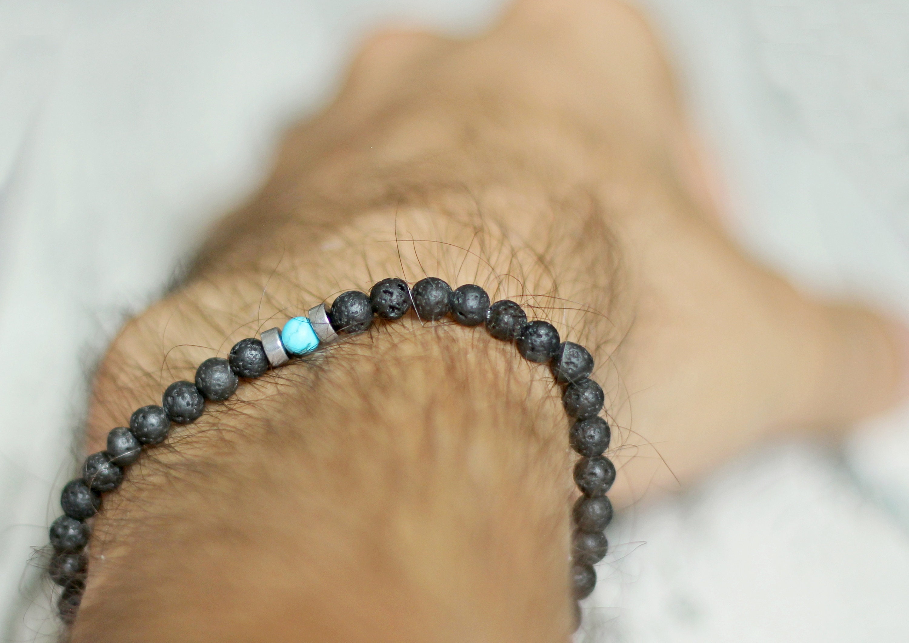 Small Bead Bracelet 4 Mm Men Christmas Gift for Him Minimalist - Etsy