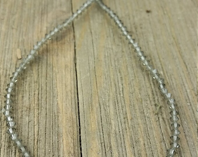Vintage Gray Beaded Necklace