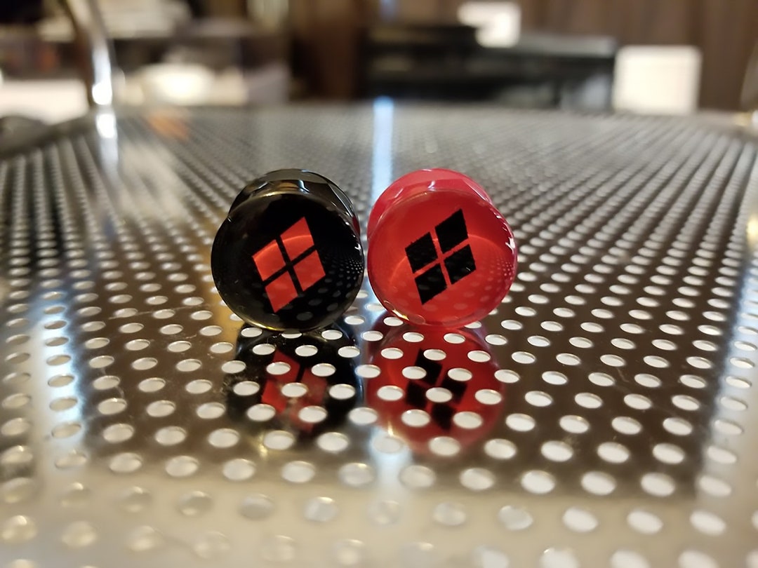 Harley Quinn Diamonds Ear Plugs/ Gauges for Stretched Ears. Double
