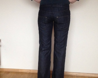 Spedizione gratuita!!! Jeans vintage Esprit Bootcut Blue da donna. Jeans a zampa d'elefante a vita media da donna. Taglia 26