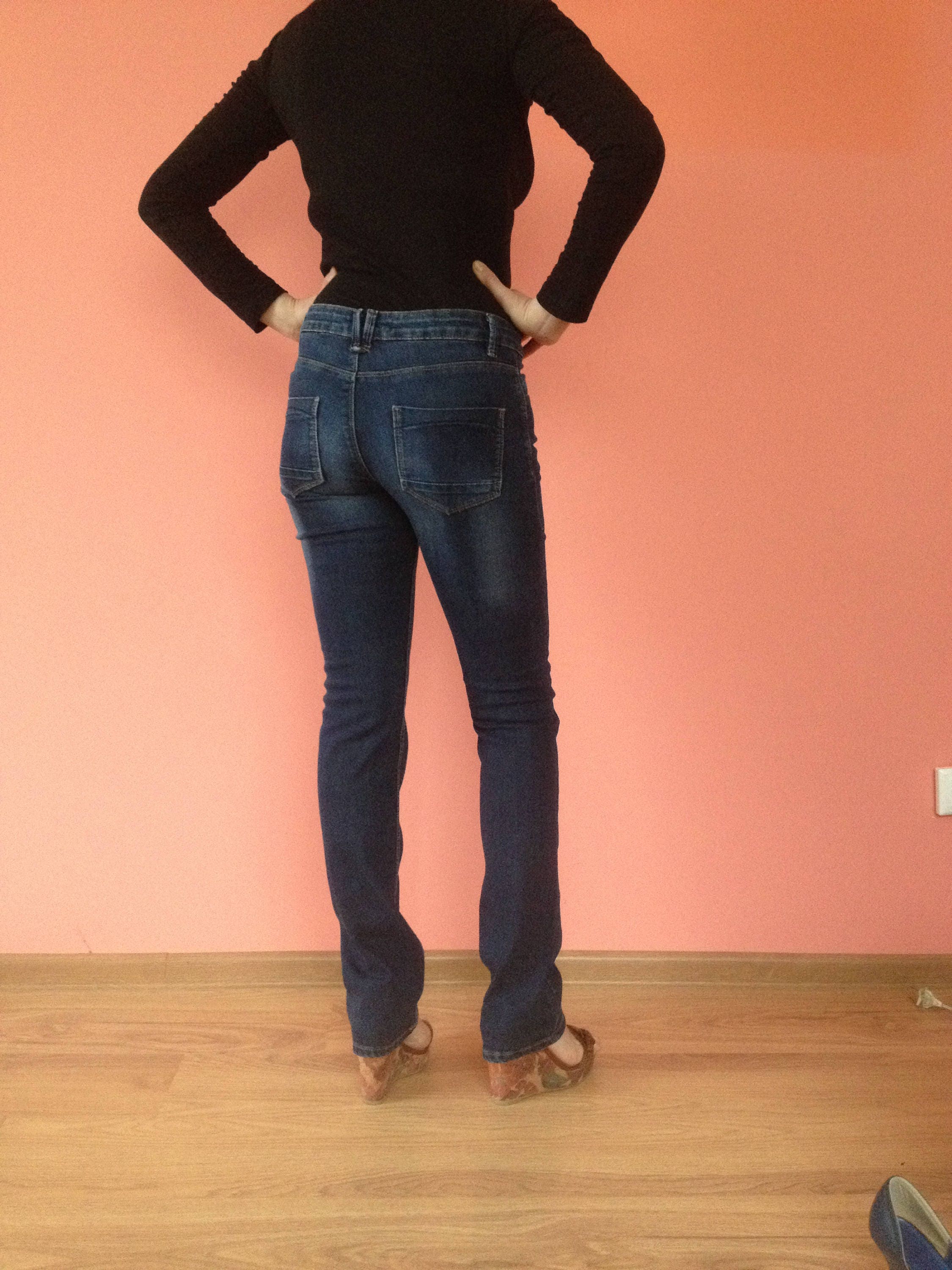 Blue Denim. Slim Fit Jeans. Mid | Etsy 