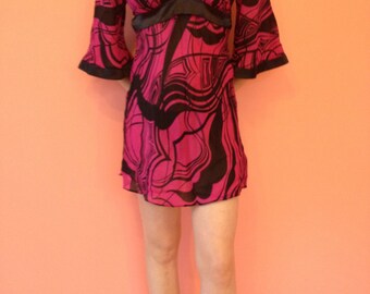 Abito estivo sexy vintage Dorothy Perkins/tunica/vestito da spiaggia. Taglia UK 10 / EU 38. Spedizione GRATUITA