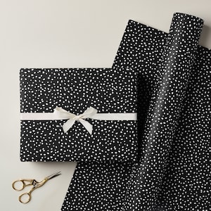 Dalmatian Gift Wrap, Modern Gift Wrap, Luxury Wrapping Paper, Sustainable Gift Wrap, Animal Gift Wrap, Monochrome Wrapping Paper, Recycled