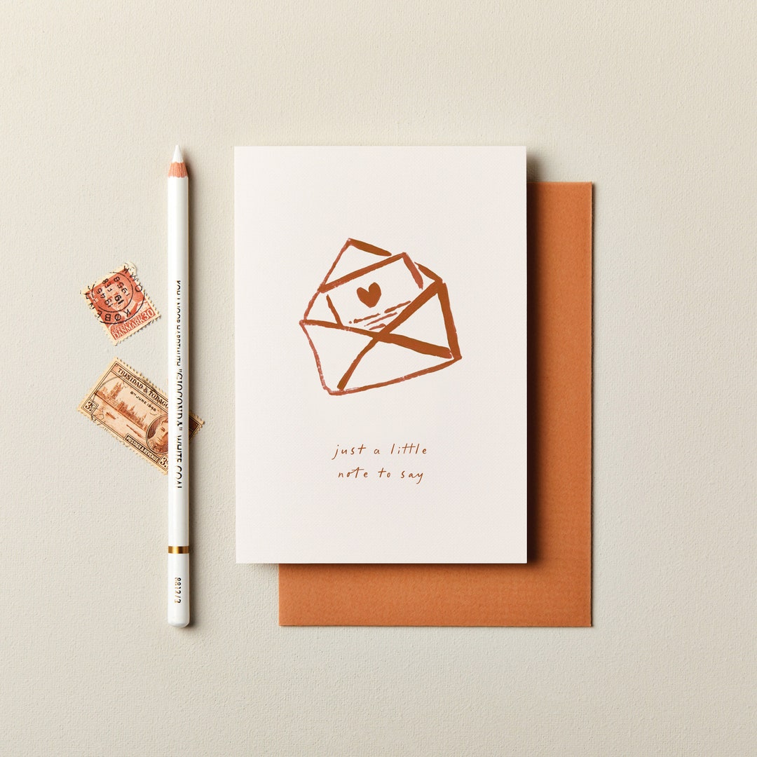 Thank You Card, Thinking of You Card, Note to Say Card, Modern Thank ...