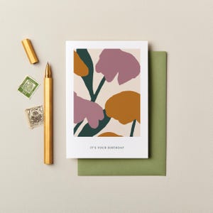 Carte d'anniversaire, carte de joyeux anniversaire, carte d'anniversaire pour elle, carte d'anniversaire d'un ami, carte d'anniversaire de luxe, carte d'anniversaire moderne, carte élégante