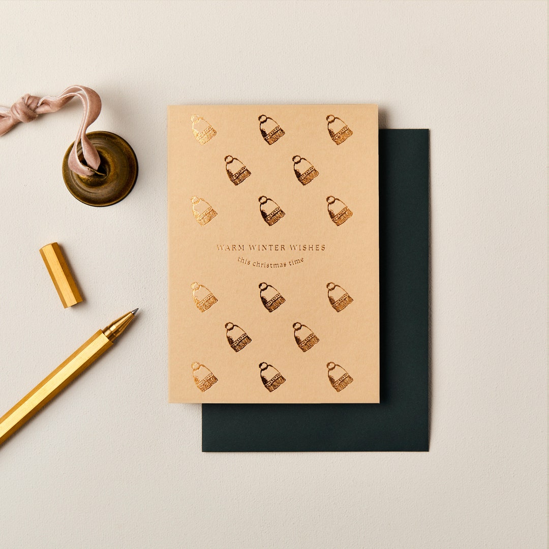 Luxury Christmas Card, Modern Christmas Card, Foiled Christmas Card