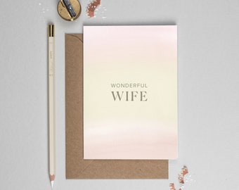 Happy birthday wife, Wife birthday card, To my wife birthday card, best wife birthday card, brilliant wife card