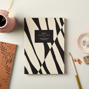 Luxury Notebook, Plain Page Notebook, Modern Notebook, Layflat Notebook, Gift for her, Lay flat Notebook, Luxury Journal, Luxury Sketchbook