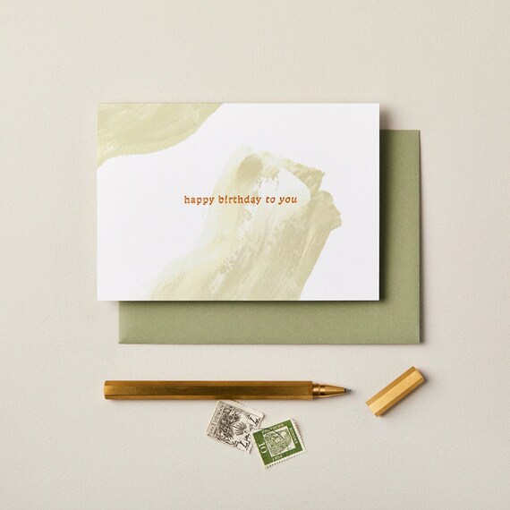 Birthday card, Happy birthday card, Modern birthday card, Friend birthday card, Birthday card for her, Luxury birthday card, Stylish Card