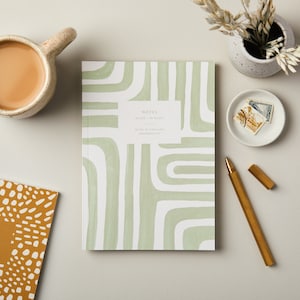 Luxury Notebook, Ruled Page Notebook, Lined Page Notebook, Modern Notebook, Luxury Jotter, Gift for her, Gift for Wife, Gift for Friend