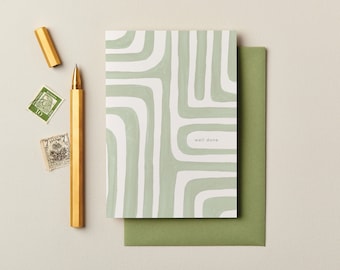 Carte de félicitations, carte de vœux, carte de bonne chance, carte de nouvelles incroyables, carte de nouvel emploi, carte d'examens de réussite, carte de départ