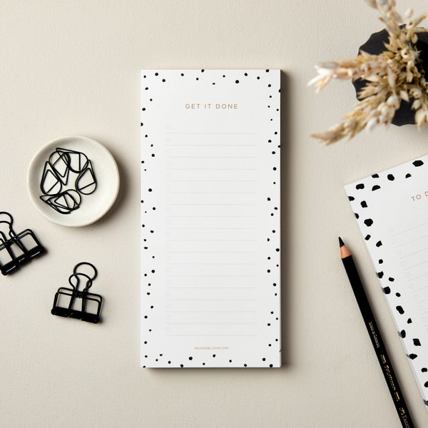 To-do list notepad, Jotter notepad, 80 tear off page notepad, Desk planner notepad, Shopping list notepad, Friend birthday gift, Blank To-do