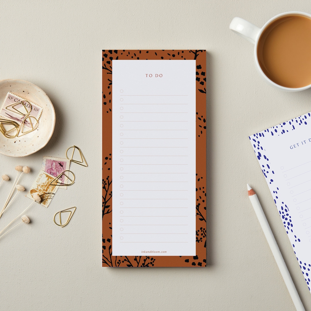 To-do List Notepad, Jotter Notepad, Tear off Page Notepad, Desk Planner ...
