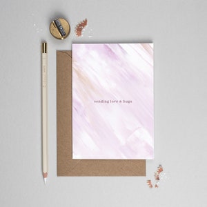 Carte de sympathie, carte de sympathie, carte pensée de vous, carte amour et câlins, carte se sentir mieux bientôt, carte de rêve, carte venez me chercher