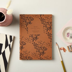 Luxury Notebook, Plain Page Notebook, Modern Notebook, Layflat Notebook, Gift for her, Lay flat Notebook, Luxury Journal, Luxury Sketchbook