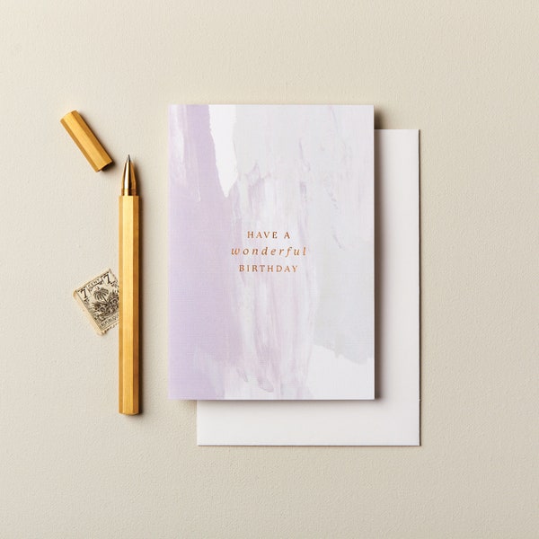 Birthday card, Happy birthday card, Modern happy birthday card, Friend birthday card, Birthday card for her, Luxury birthday card, Friend