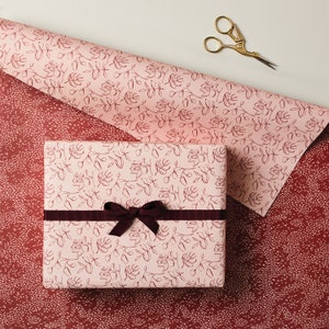 Blumen Geschenkpapier, Moderne Geschenkverpackung, Luxus Geschenkpapier, Nachhaltige Geschenkverpackung, Luxus Geschenkverpackung, doppelseitiges Geschenkpapier, Recycled